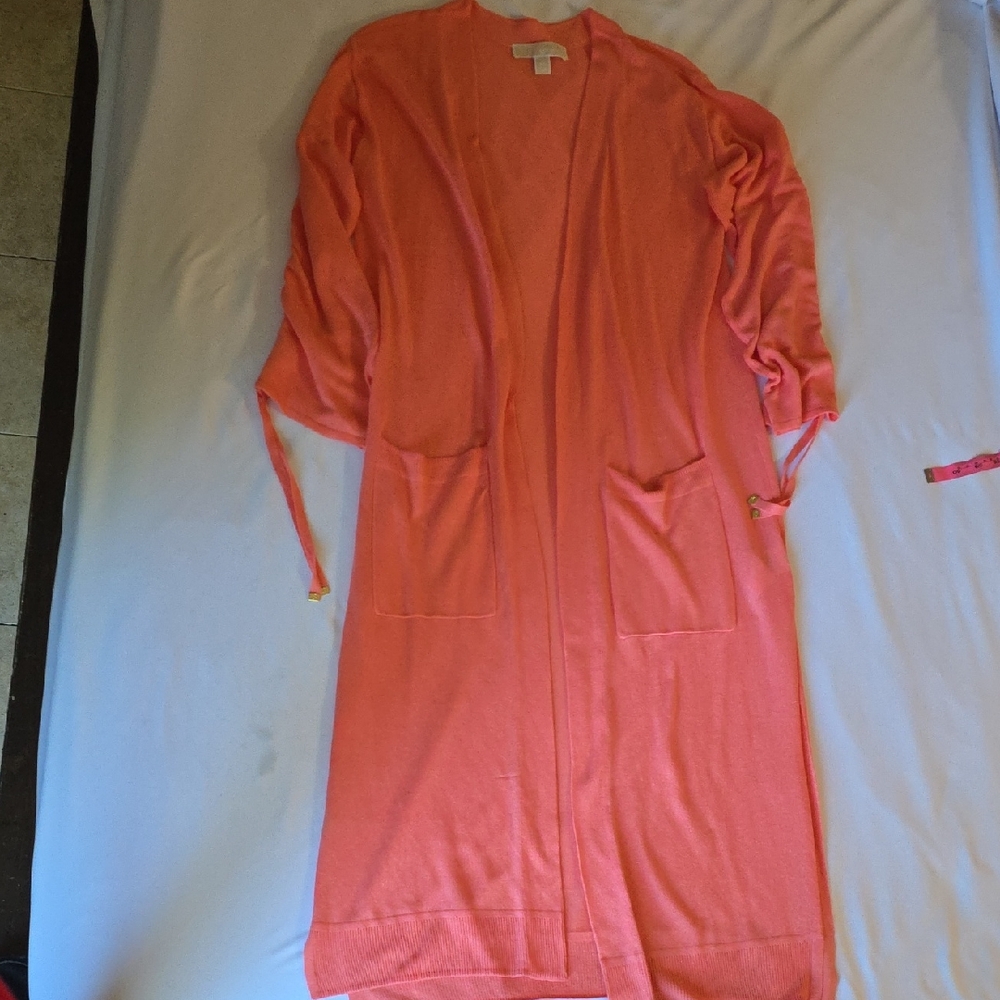 Michael Kors Vibrant Coral Cardigan